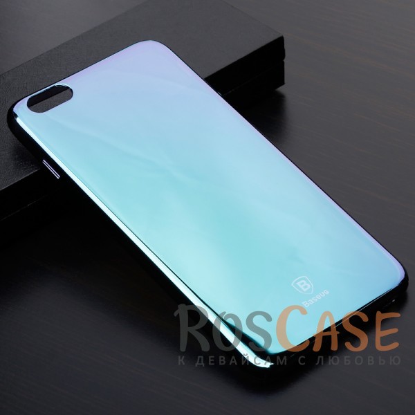 Фотография Violet-Blue Baseus Glass | Глянцевый чехол для Apple iPhone 6/6s plus (5.5") в зеркальной расцветке с переливом