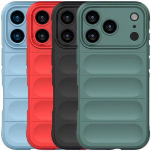 Flex Silicone | Противоударный чехол для iPhone 17 Pro с защитой камеры и микрофиброй