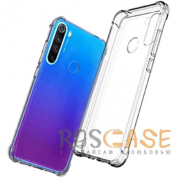 Фото Прозрачный Противоударный силиконовый чехол для Xiaomi Redmi Note 8T с усиленными углами