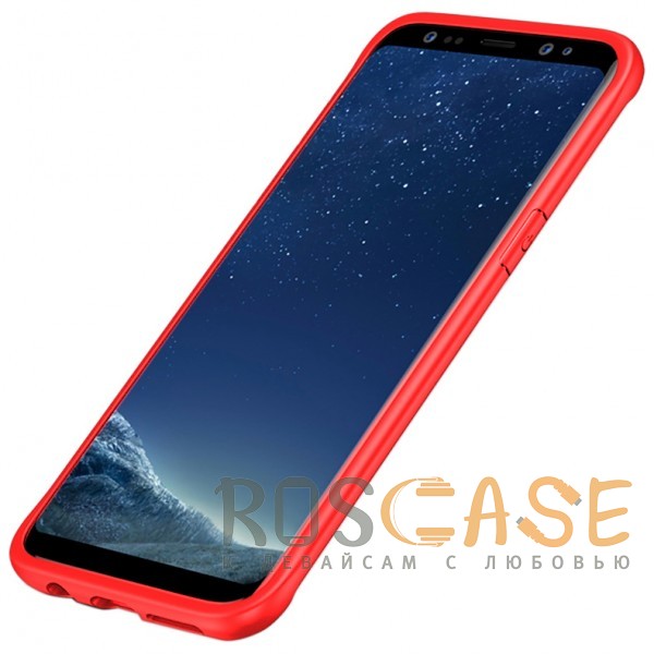 Фото Красный iPaky Luckcool | Чехол для Samsung G950 Galaxy S8 с цветными силиконовыми вставками