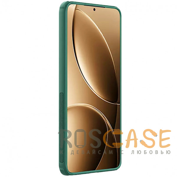 Изображение Зеленый Nillkin Super Frosted Shield Pro | Матовый чехол из пластика и ТПУ для Xiaomi Poco F7 Pro / Redmi K80