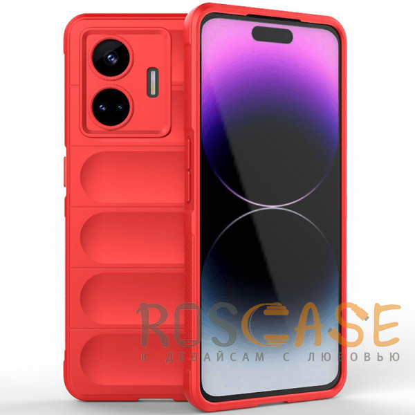 Фото Красный Flex Silicone | Противоударный чехол для Realme GT Neo 5 SE с защитой камеры и микрофиброй