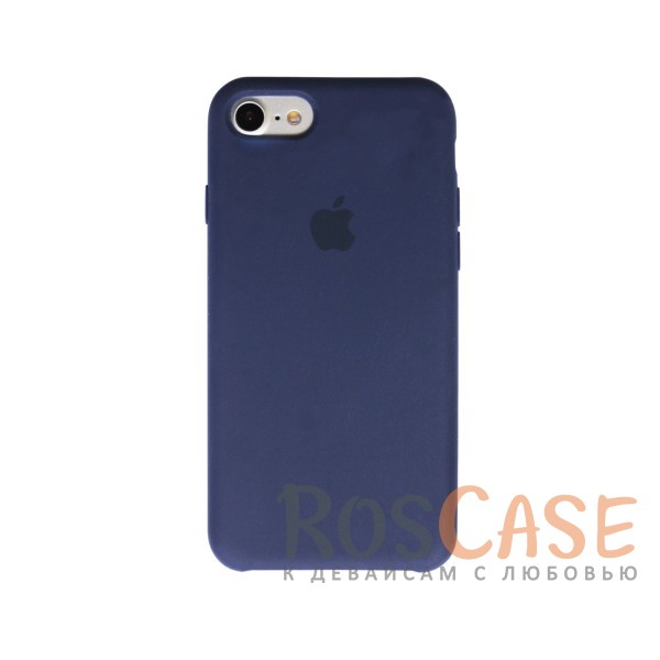 Фото Синий / Navy Blue Оригинальный силиконовый чехол для Apple iPhone 7 (4.7") (реплика)