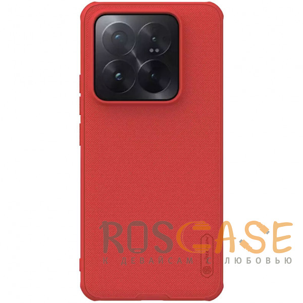 Фото Красный Nillkin Super Frosted Shield Pro | Матовый чехол из пластика и ТПУ для Xiaomi Mi 14 Pro