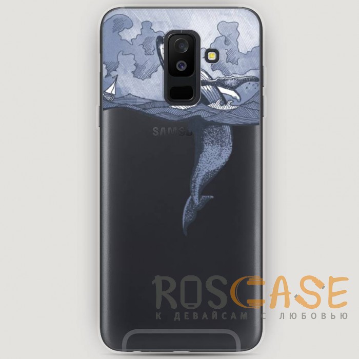 Фото RosCase | Силиконовый чехол Два измерения на Samsung Galaxy A6 Plus (2018)