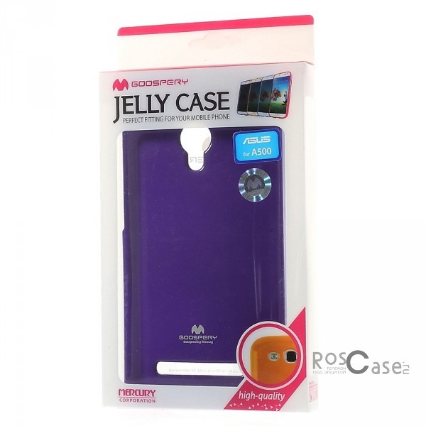 Изображение Фиолетовый Mercury Jelly Pearl Color | Яркий силиконовый чехол для для Asus Zenfone 5 (A501CG)