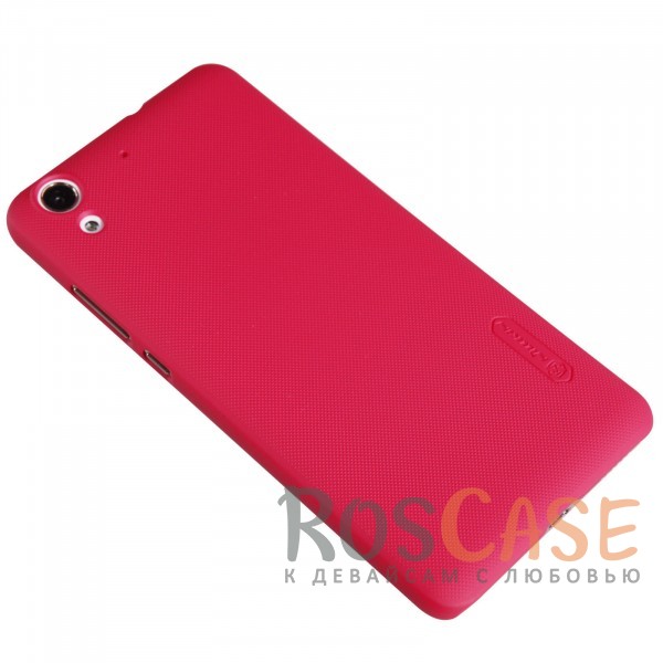 Фото Красный Nillkin Super Frosted Shield | Матовый чехол для Huawei Y6 II (+ пленка)