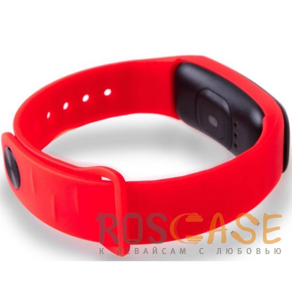 Фото Красный Фитнес-браслет C1 Plus с измерением давления и пульса