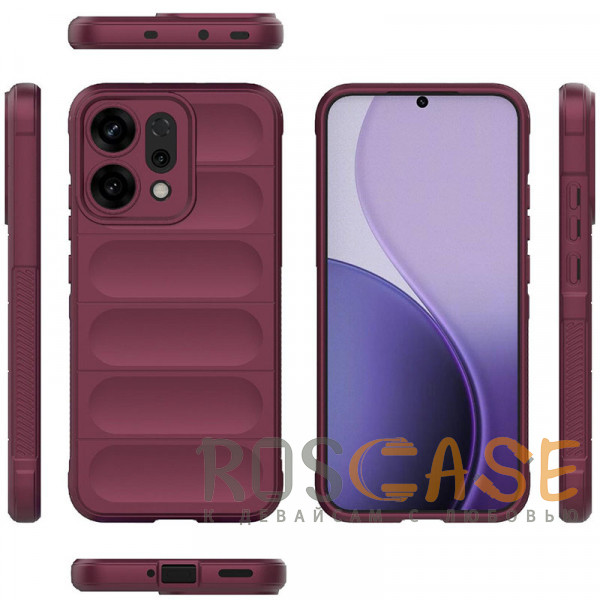 Фото Бордовый Flex Silicone | Противоударaный чехол для Huawei Nova 14 с защитой камеры и микрофиброй