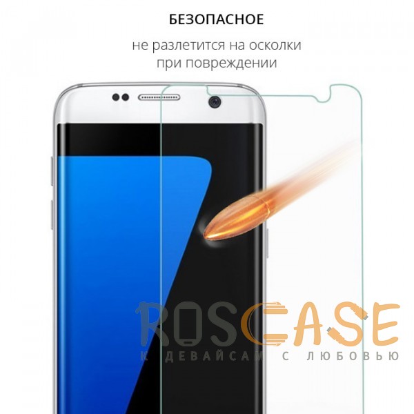 Фото Прозрачное защитное стекло с закругленными краями и олеофобным покрытием для Samsung G935F Galaxy S7 Edge