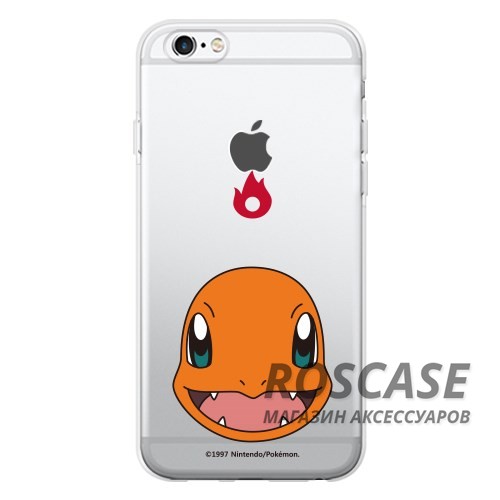 Фото Charmander / face Прозрачный силиконовый чехол "Pokemon Go" для Apple iPhone 5/5S/SE