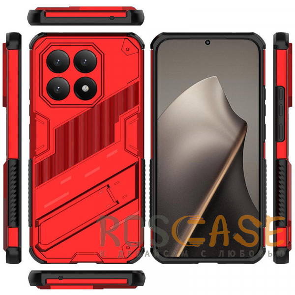 Изображение Красный Megatron | Противоударный чехол-подставка для Xiaomi Mi 15T с защитой камеры