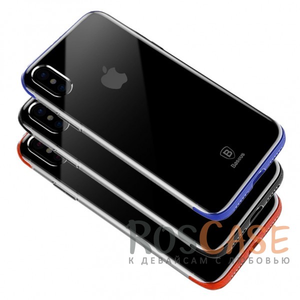 Фото Baseus Glitter | Ультратонкий чехол для Apple iPhone X (5.8")/XS (5.8") с глянцевыми торцами