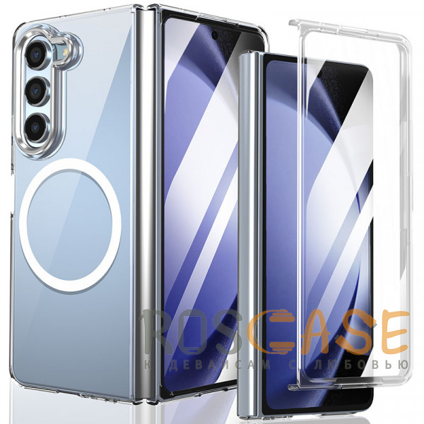 Фото Прозрачный Crystal 3D Magsafe | Прозрачный пластиковый чехол для Samsung Galaxy Z Fold 5
