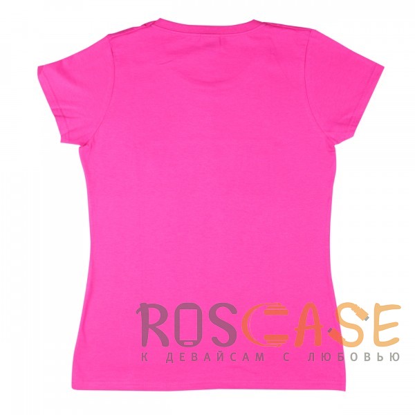Фото Розовый Muscle Rabbit | Женская футболка с принтом "Train hard"
