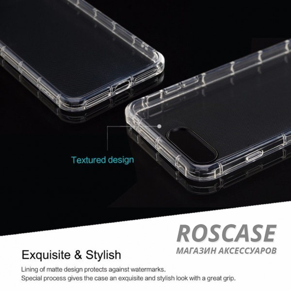 Изображение Бесцветный / Transparent ROCK Fence | Прозрачный чехол для iPhone 7/8/SE (2020) из силикона