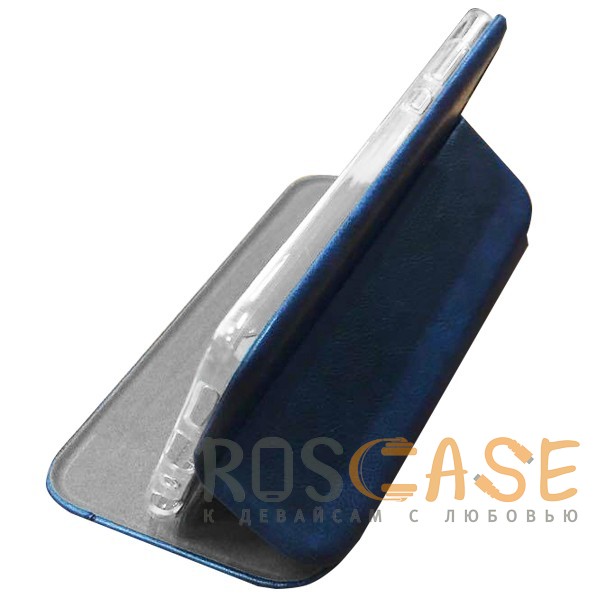 Фото Темно-синий  Open Color 2 | Чехол-книжка на магните для Huawei P20 Lite с подставкой и внутренним карманом