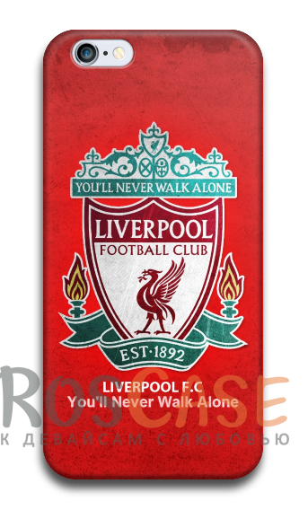 Фото Ливерпуль Пластиковый чехол RosCase "Футбольные команды" для iPhone 4/4S