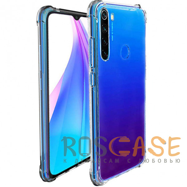 Фотография Прозрачный Противоударный силиконовый чехол для Xiaomi Redmi Note 8T с усиленными углами