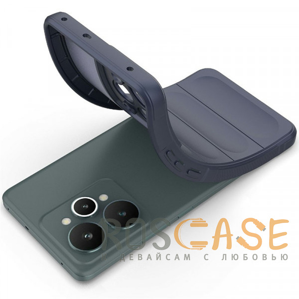 Фотография Темно-синий Flex Silicone | Противоударный чехол для Realme 15 Pro 5G с защитой камеры и микрофиброй