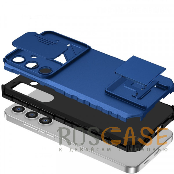 Фото Зеленый CamShield Holder | Противоударный чехол-подставка для Samsung Galaxy S25 Plus / S24 Plus 5G с защитой камеры