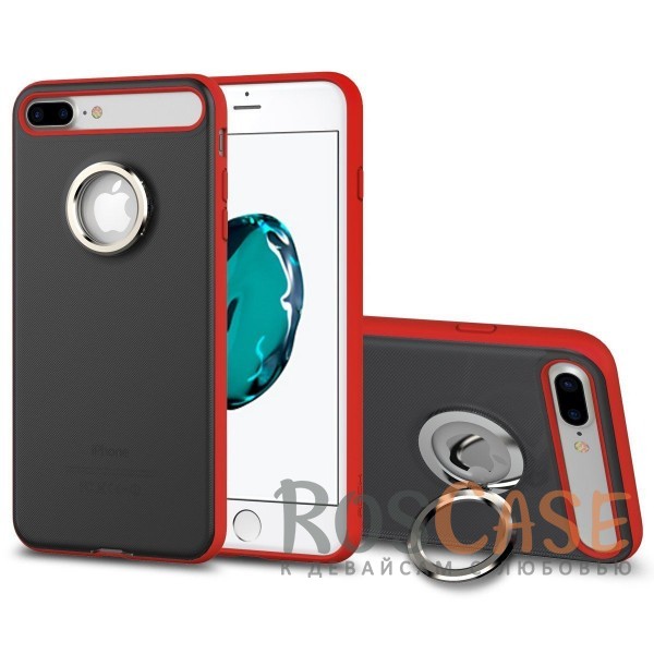 Фото Красный / Red Rock Ring Holder Case M2 | Чехол для Apple iPhone 7 plus / 8 plus (5.5") с удобным кольцом-подставкой на 360