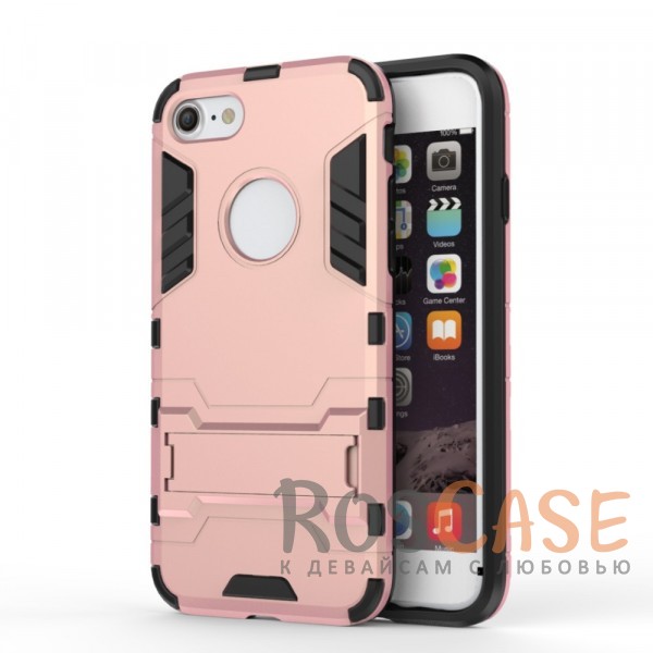 Фотография Розовый / Rose Gold Transformer | Противоударный чехол для iPhone 7/8/SE (2020) с мощной защитой корпуса