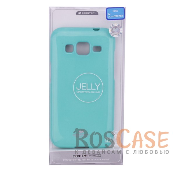 Фотография Бирюзовый Mercury Jelly Pearl Color | Яркий силиконовый чехол для для Samsung G360H/G361H Galaxy Core Prime Duos