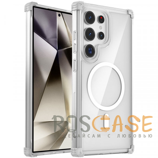 Фото Прозрачный Nature Magnetic | Прозрачный противоударный чехол с поддержкой MagSafe для Samsung Galaxy S25 Ultra
