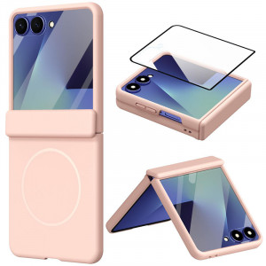 Чехол 3D с Magsafe и внешним стеклом  для Samsung Galaxy Z Flip 8