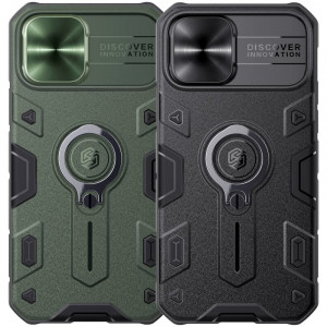 Nillkin CamShield Armor | Противоударный чехол с защитой камеры и кольцом для iPhone 12 Pro Max