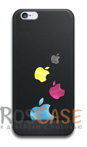 Фото №1 Пластиковый чехол RosCase с 3D нанесением "Лого Apple" для iPhone 5C