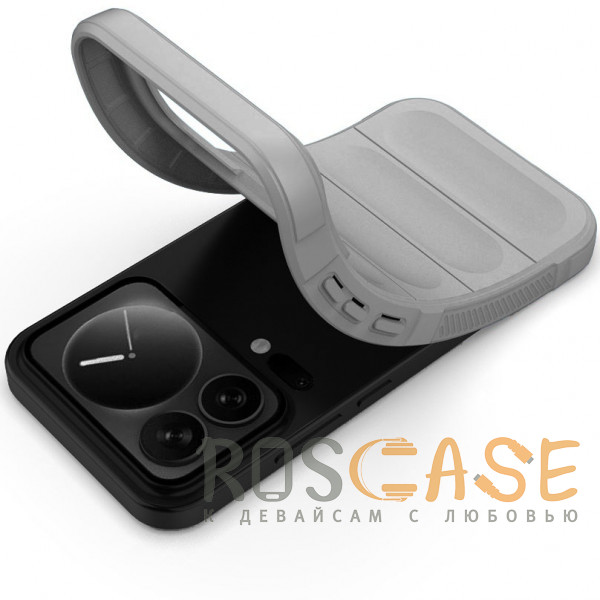 Фотография Серый Flex Silicone | Противоударный чехол для Xiaomi Mi 17 Pro с защитой камеры и микрофиброй