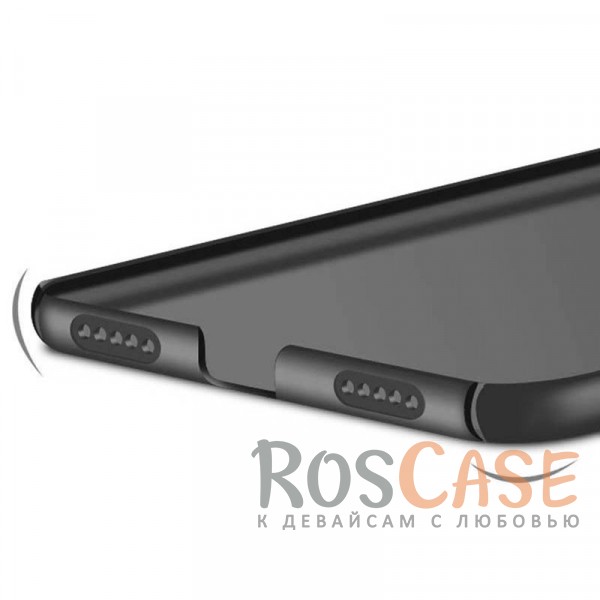 Изображение Черный Тонкий матовый пластиковый чехол с защитой всех граней для Xiaomi Redmi 4X