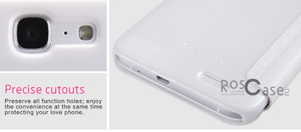 Фотография Белый Nillkin Sparkle | Чехол-книжка с функцией Sleep Mode для Huawei G7