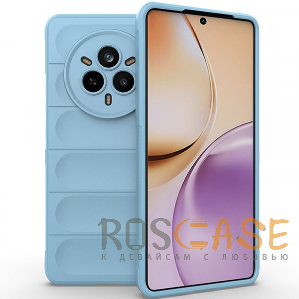 Фото Голубой Flex Silicone | Противоударный чехол для Realme 14 Pro 5G с защитой камеры и микрофиброй