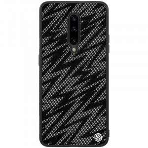Nillkin Twinkle Lighting | Чехол с текстурной тканевой вставкой для OnePlus 7 Pro