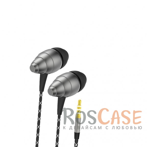 Изображение Серый GOLF M5 | Вакуумные наушники в алюминиевом корпусе на пульте с микрофоном