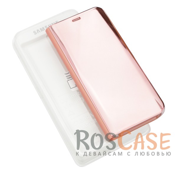 Изображение Розовый / Rose Gold Чехол-книжка Clear View Standing Cover с прозрачной обложкой и функцией подставки для Samsung G950 Galaxy S8