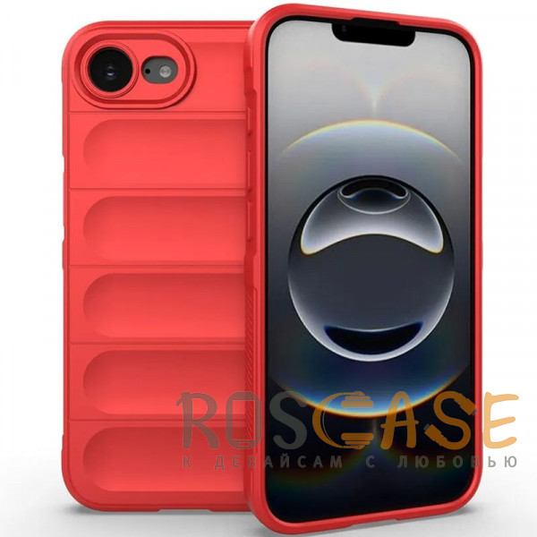 Фото Красный Flex Silicone | Противоударный чехол для iPhone 16e с защитой камеры и микрофиброй
