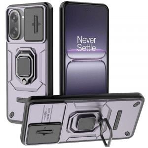 Transformer Ring Holder | Противоударный чехол с кольцом и шторкой камеры  для OnePlus Nord CE 5 5G