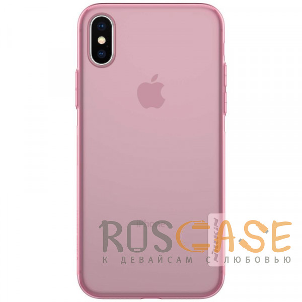 Фотография Розовый (прозрачный) Nillkin Nature | Прозрачный силиконовый чехол для iPhone X / XS