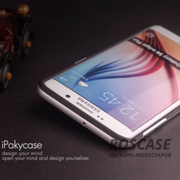 Изображение Черный / Серебряный iPaky Hybrid | Противоударный чехол для Samsung G925F Galaxy S6 Edge