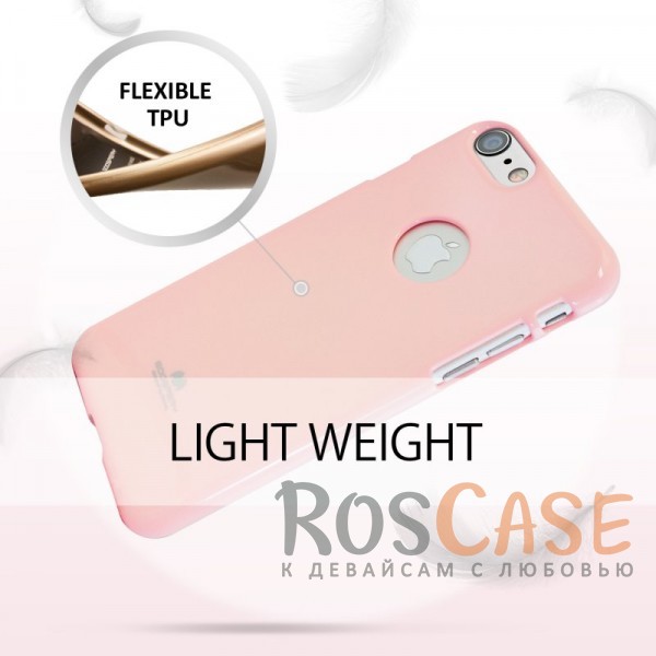 Фото Розовый Mercury Jelly Pearl Color | Яркий силиконовый чехол для для iPhone 7/8/SE (2020)