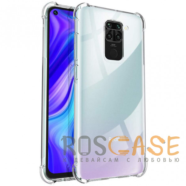 Фото Прозрачный Противоударный силиконовый чехол для Xiaomi Redmi Note 9 / 10X с усиленными углами