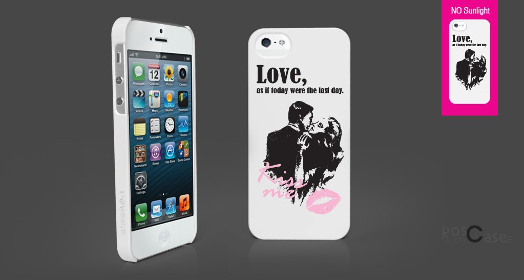 Накладка SleekOn Photochromic Series Влюблённая парочка True Love для Apple iPhone 5