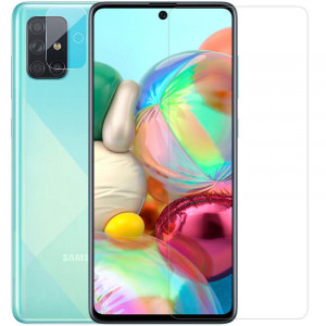 Nillkin Crystal | Защитная пленка Анти-отпечатки для Samsung Galaxy A71 / M51 / Note 10 Lite на экран и камеру