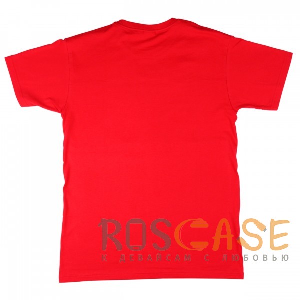 Фото Красный Muscle Rabbit | Мужская футболка с принтом качка "Get big fast"