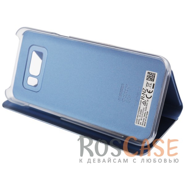 Фотография Синий / Blue Чехол-книжка Clear View Standing Cover с прозрачной обложкой и функцией подставки для Samsung G955 Galaxy S8 Plus