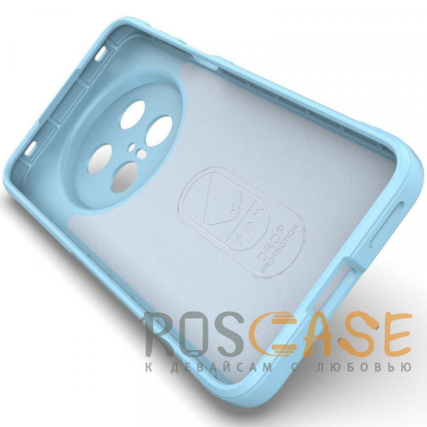 Изображение Голубой Flex Silicone | Противоударный чехол для Huawei Mate 70 Pro / 70 Pro Plus с защитой камеры и микрофиброй